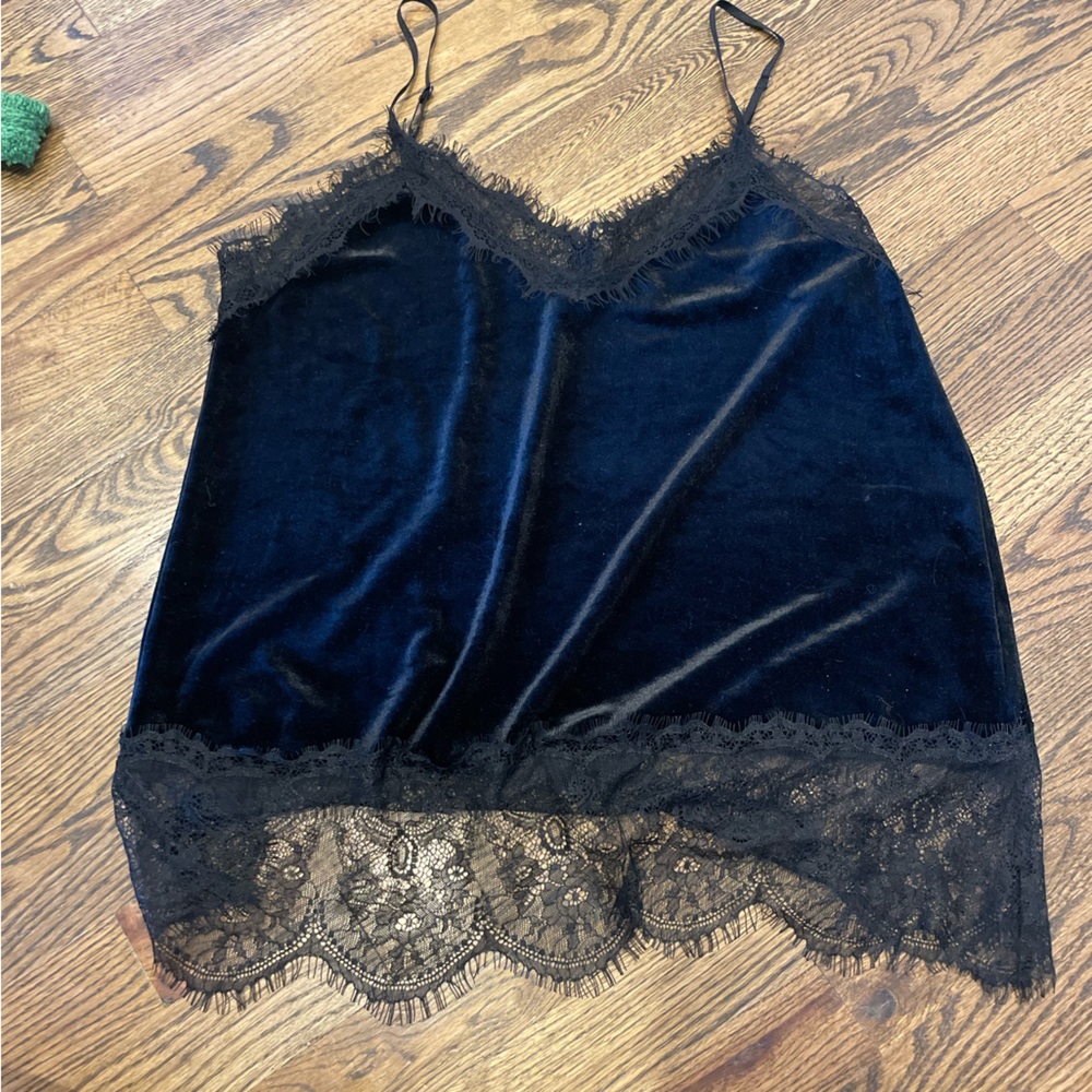 Miss Me velvet and lace cami
